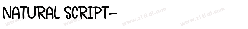 NATURAL SCRIPT字体转换